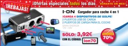 Cupones Descuento Cargador de Auto