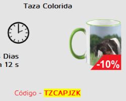 Cupones Descuento para comprar Taza Colorida