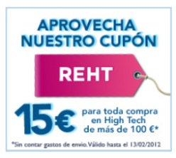 Cupones Descuento high Tech