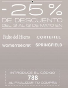 Cupones Descuento Pedro del Hierro
